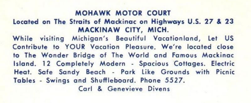Mohawk Motel (Mohawk Motor Court) - Tourist Cabin Mohawk Motor Court (newer photo)